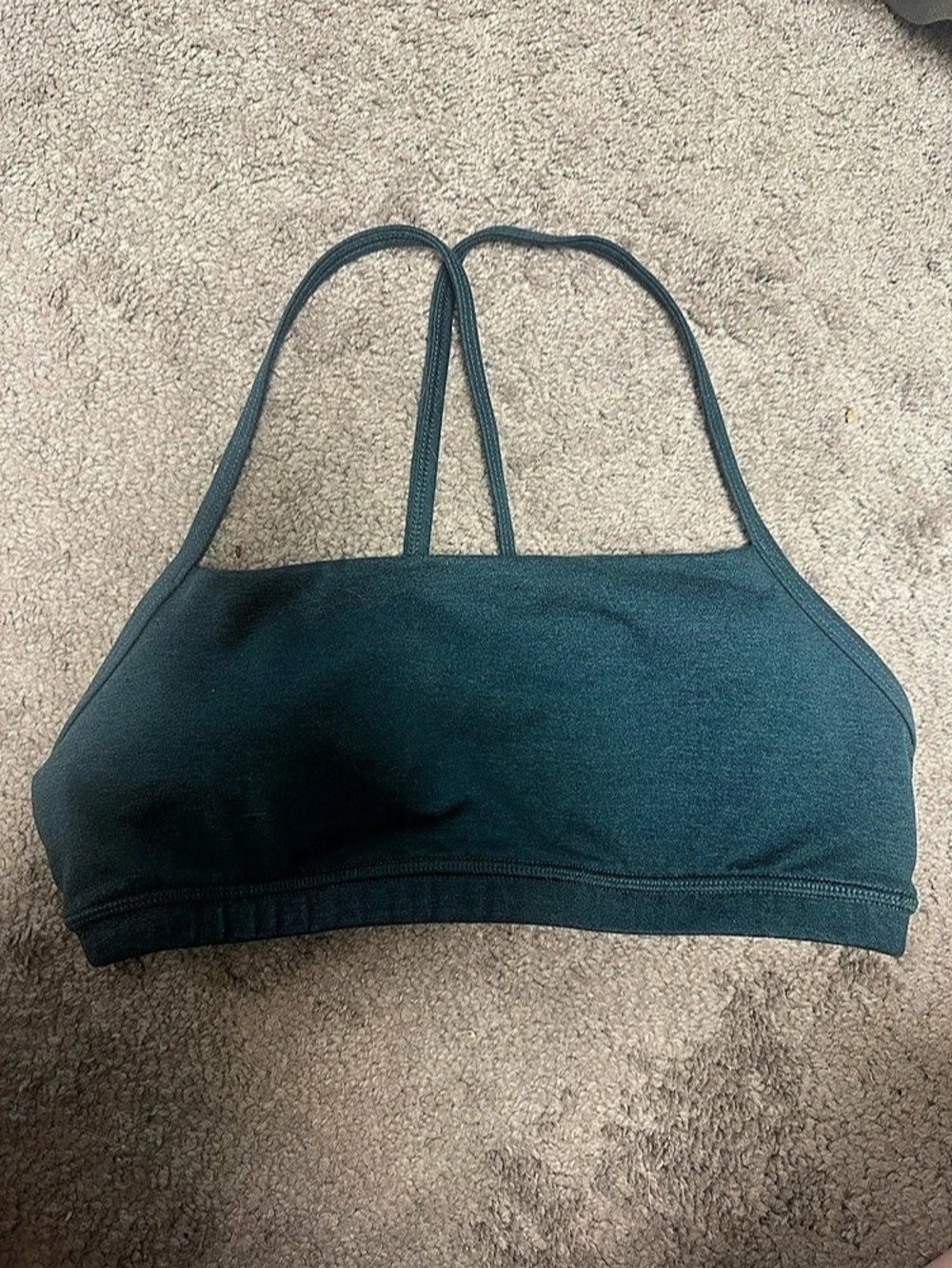 FLEO Chloe Sports Bra in Heather Deep Teal